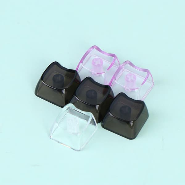 10/20 st e Kattformade transparenta tangentkapslar PBT 1U PC Tom tangent C 10pcs Glitter