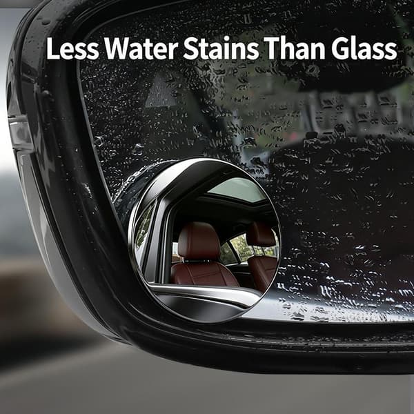 1Set 5cm Universal Bil 360 Döda Vinkeln Sidospegel Fäst På Glas circle