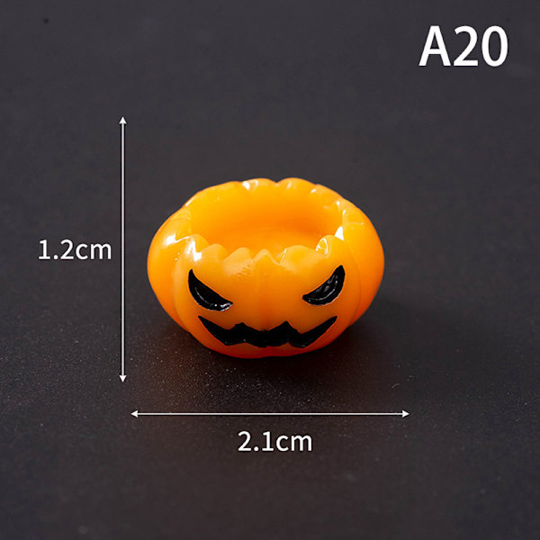 Halloween Mikro Landskap Miniatyr Resin Håndverk Mini Fe Hage A20