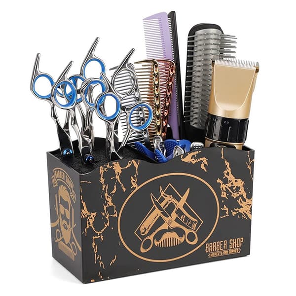 Frisörverktyg Förvaringslåda Hår Sax Kammar C Black