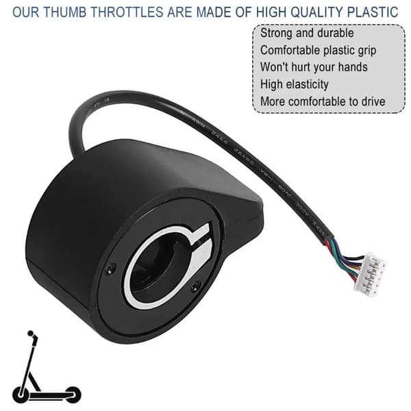 Elektrisk scooter fingergasaccelerator hastighedsregulator W Black