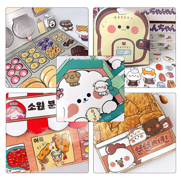 DIY Creative e Quiet Book Educational Kuromi Hjemmelaget Decompres A5