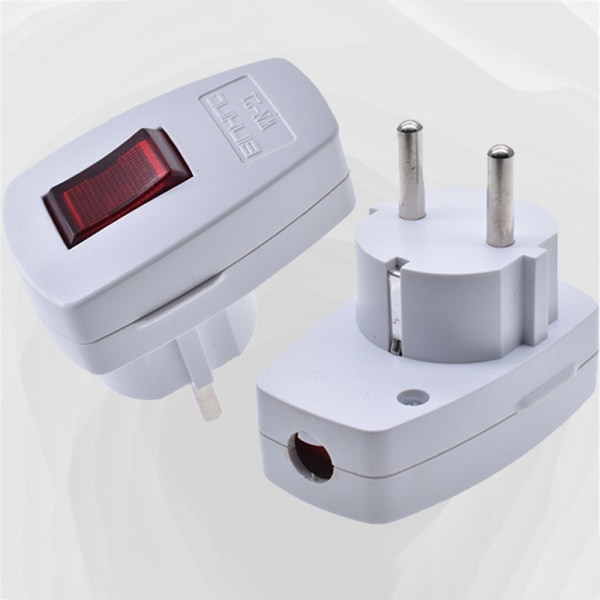 Rewireable EU Power Plug With on-off Power Switch 250V 10A Recep