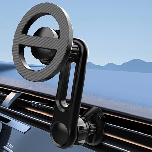 1 stk roterende justerbar bilkulehode telefonfeste forlengelsesstang