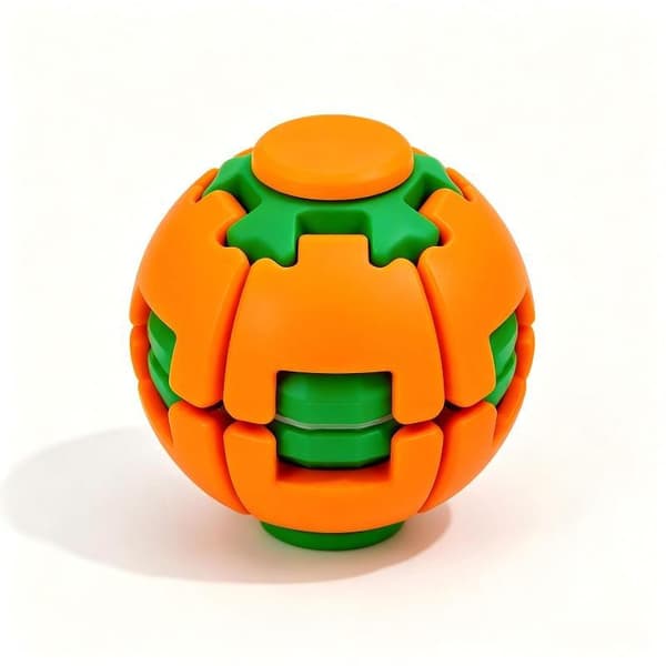 Fargerik Push Spin Fidget Gyro Ball Jevn Rotasjon For Barn A A2