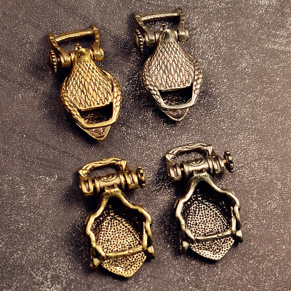 Ørnehode Leopardhode Messingspenne DIY Flettet Paracord Overlevelse 04