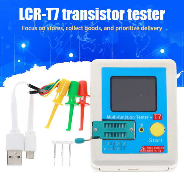 Transistor Tester Farver Grafisk Display tabeller Multifunktion
