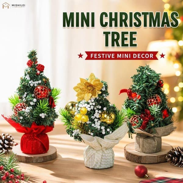 Mini julgran bordsdekoration konstgjord tall R A1