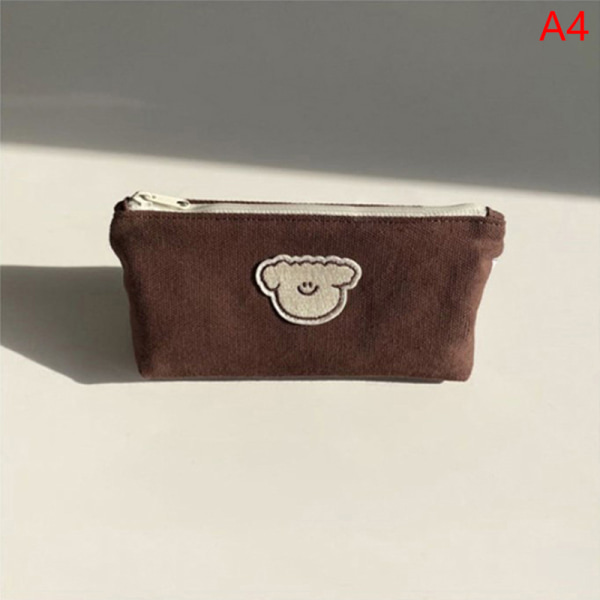 e Case Kawaii Stationery Case Trousse Scolaire Large Brown 8.5*9*19cm