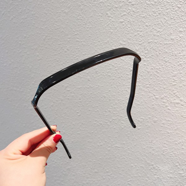 2023 Nye solbriller Pandebånd Kvinde All-match pressende hår Black
