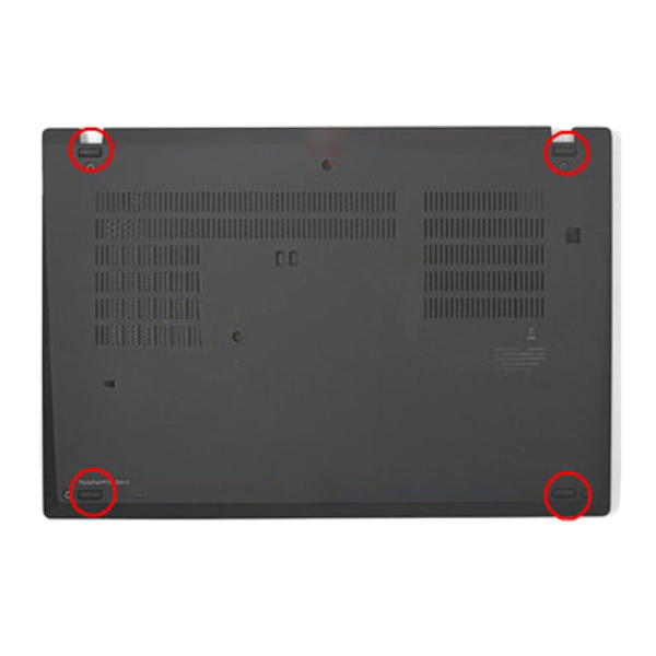 4 kpl kumijalkatyyny Thinkpadille T490 T495 P43S T14 Bottom Ba