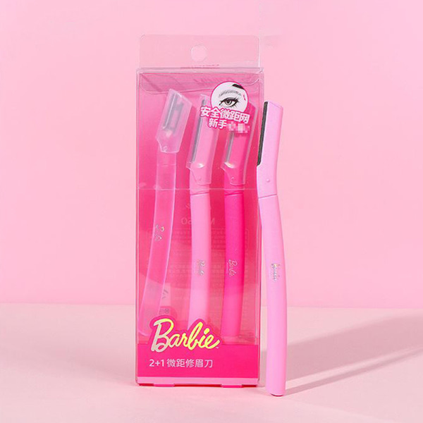 Barbie Series 2+1 Eyebrow Brow Razor Dermaplaning Painless Port