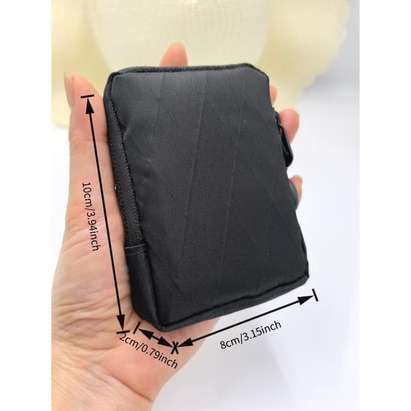 Mini EDC-påse Förvaringsficka Plånbok Polyester Myntväska Påse A1