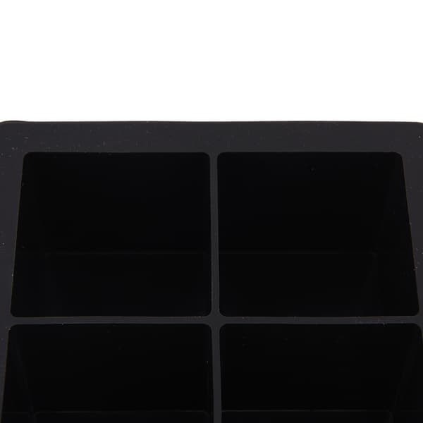 Jättiläinen silikoni Ice Cube Square Jumbo King Size iso musta mould