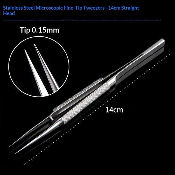 14 cm Titanium Antimagnetisk Spids Bøjet Pincet Til Mobiltelefon A1
