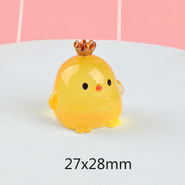 Night Light Stereo Crown Chicken Käsintehty DIY Night Light Light yellow