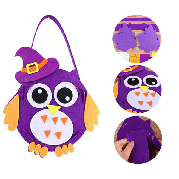 Halloween Trick or Treat-påsar - Kids Candy Bucket Tote Bag - Ha A2