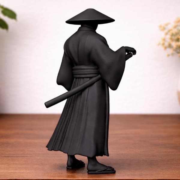 Mini Sverdmann Figur Bil Statue Ornament Miniatyrer Interiør