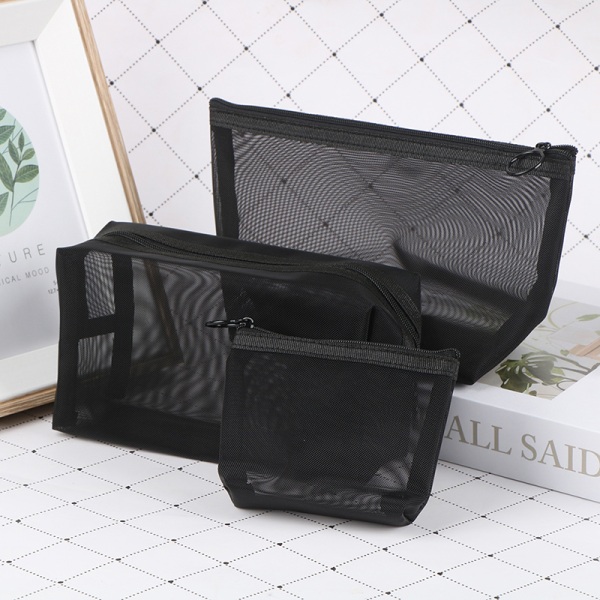 Mesh case organizer vetoketjullinen hygieniatarvike Travel 3(square)