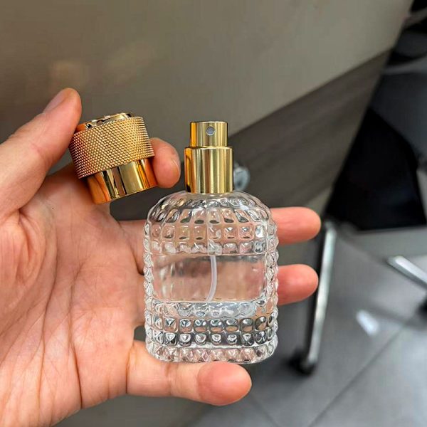 30 ml påfyllningsbar parfymatomizer tom ananasformad glasflaska