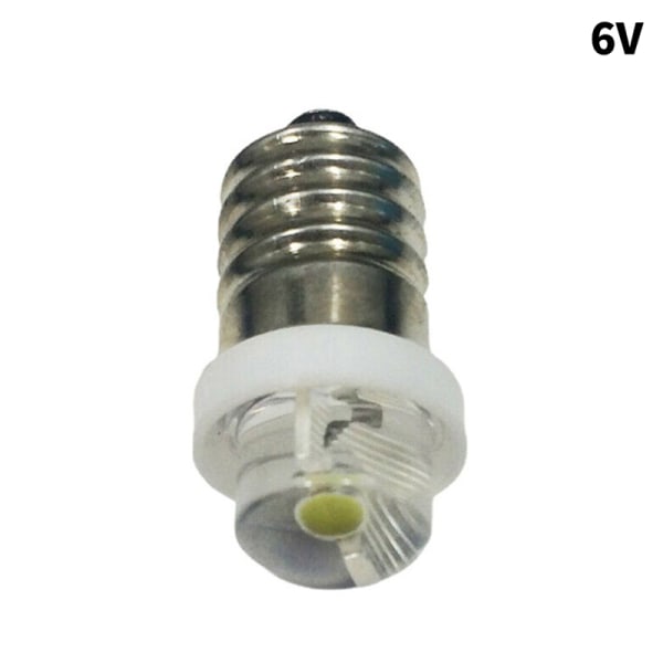 3/4,5/6V 0,5W Ficklampa Glödlampa 6000K Vit LED E10 Sockel 6V da6f | 6V |  Fyndiq