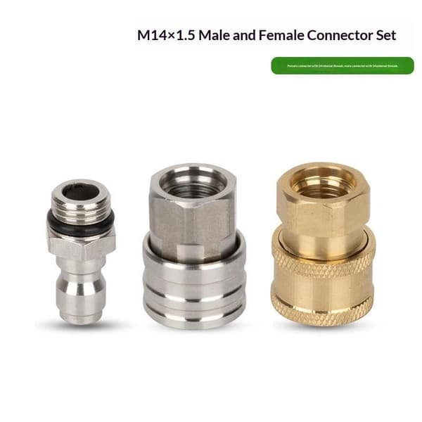 M14 X 1.5 Hane Hona Snabbkoppling Set Läckagesäker Rostbeständig A9