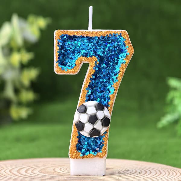 Fotball 0-9 Gratis matchende kombinasjon digitale bursdagslys 9