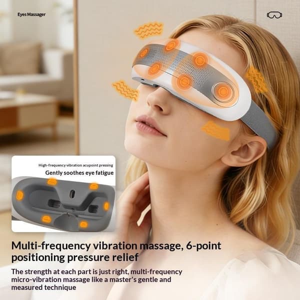 Øjenmassager med 9 tilstande og multifrekvensvibration 22 Magn