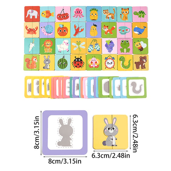 Formmatchende brætspil Træ Find skygge matchede billeder Blo Multicolor