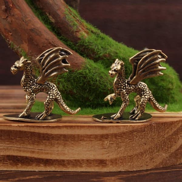 Pterosaur Messing Ornament Lille Flyvende Drage Statue Te Kæledyr De A1