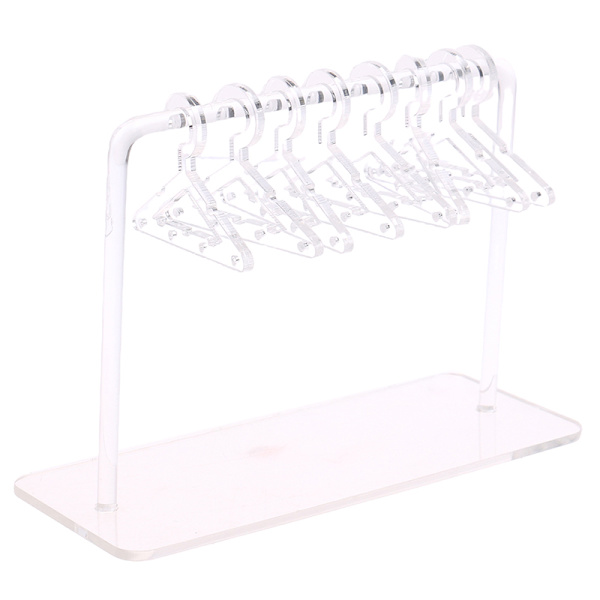 1 sett Øredobber Show Case Akryl Hanger Form Bord Øredobber D Transparent