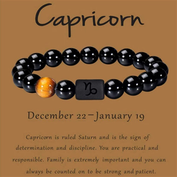 12 Constellation Horoskooppimerkkiä Helmiä Pariskunta Rannekoru Luonnollinen Virgo