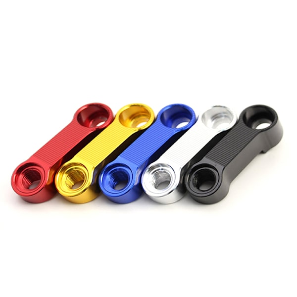 2 STK Motorcykel bakspejle Extension Riser Extend Adapter Red