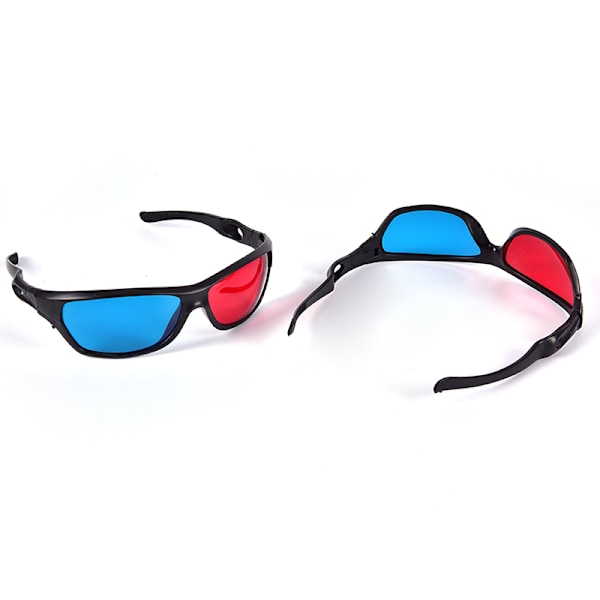 Kehys Punainen Sininen 3D-lasit Dimensional Anaglyph Movie Game D Black 80*58*35CM