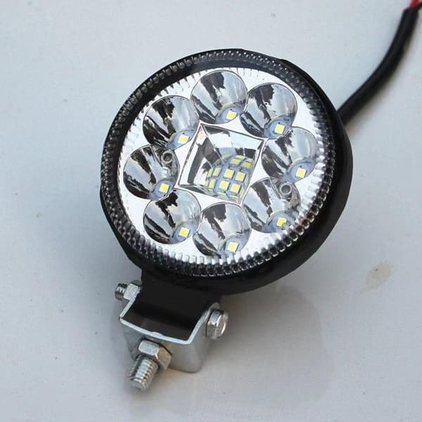 Rund LED-spotlight med høy lysstyrke, vanntett, universell Black