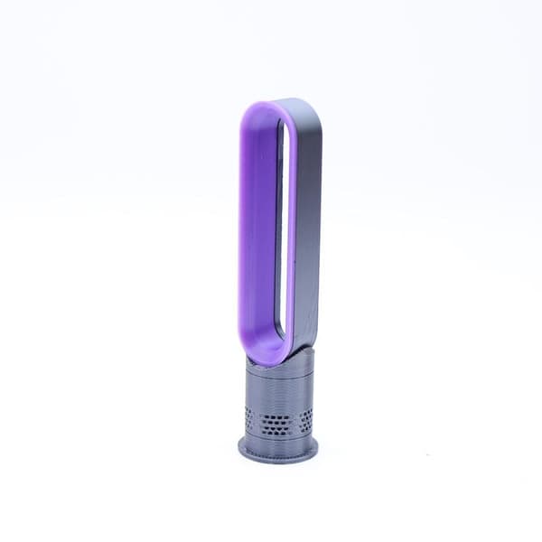 1 stk. 1/12 dukkehus simulering mini bladløs elektrisk ventilator model Purple