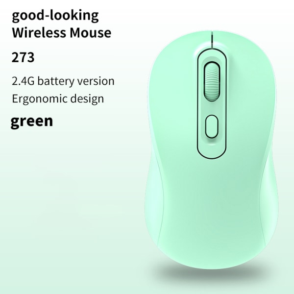 Ladattava Bluetooth-yhteensopiva langaton hiiri 2.4G Optical M green 2.4G battery