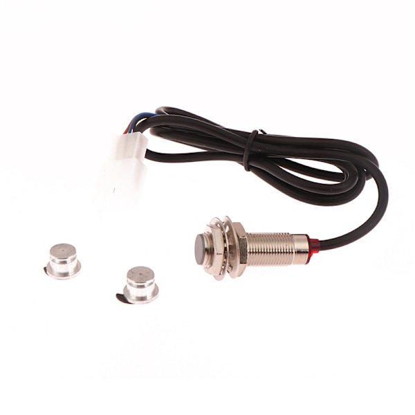 Motorsykkel Speedometer Kit Digital Kilometerteller Sensor Kabel Magnet
