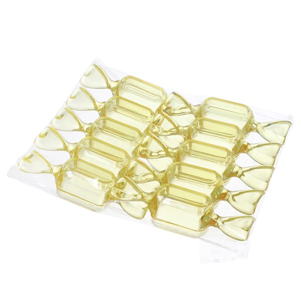 10 kpl Creative Candy -pakkauslaatikon materiaali Akryylikaramellimuoto Yellow