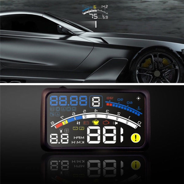 Universal F4 Head Up Display HUD ODB2 Auto Car Speedometer