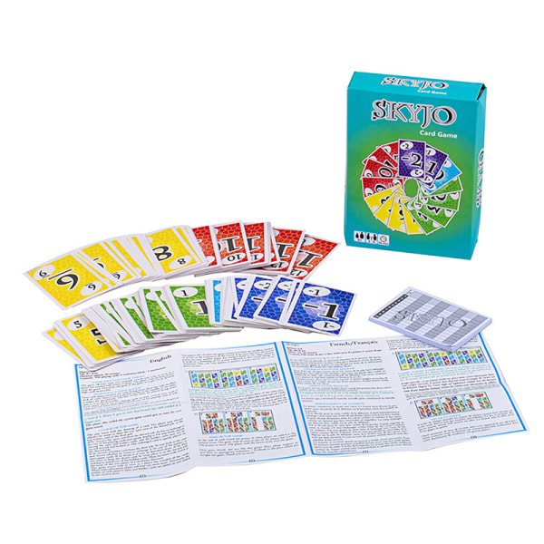 1 eske med "Skyjo Card Game" Family Gathering Game Card Holiday G