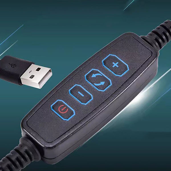 1,5 M USB 5 V LED kolmivärinen himmennys värikytkimen kaapeli Himmennin 4-K white