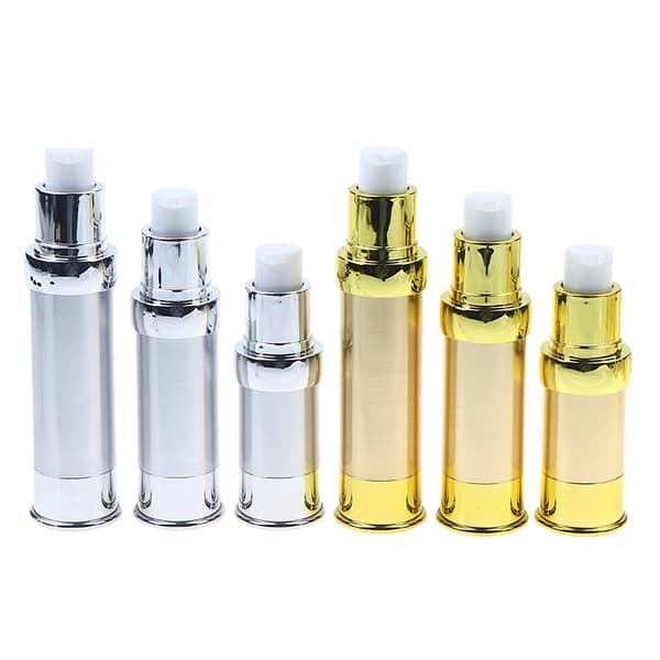 10ml15ml20ml Gull/Sølv Tom Påfyllbar Luftfri Vakuumpumpe L Silver spray 10ml
