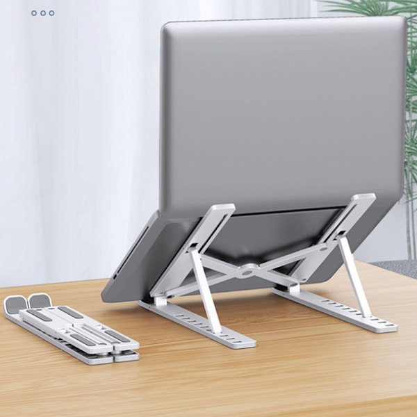 Laptop Stand Bærbar Holder Foldbar Plast til Notebook Bord A2