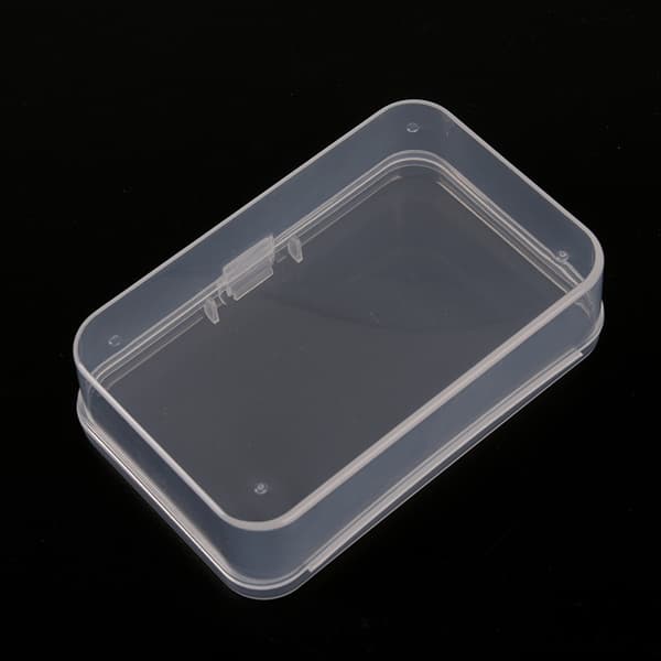 1st genomskinlig plast med lock förvaringsboxsamling