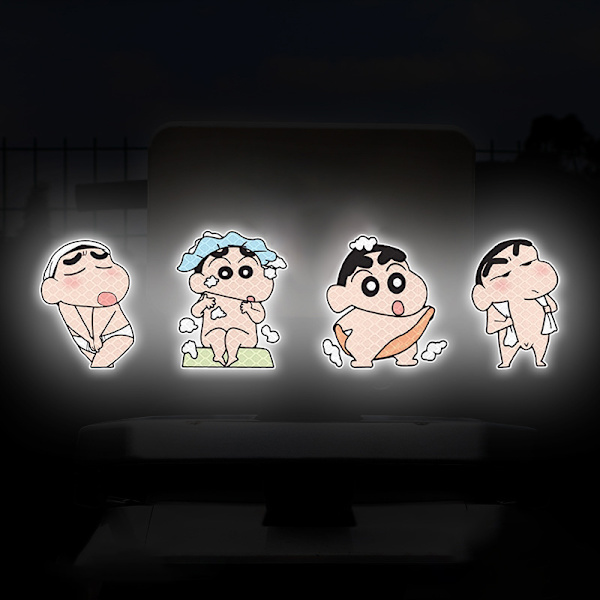 Lysreflekterende farveblyant Shin-Chan Cattoon Car Sticker e Waterpr A2