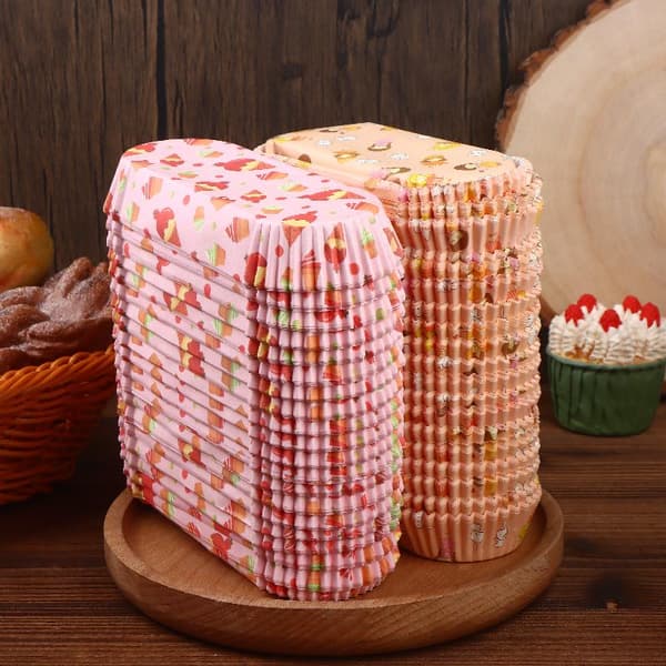 200 st båtformade muffinsformar i papper, oljesäkra E