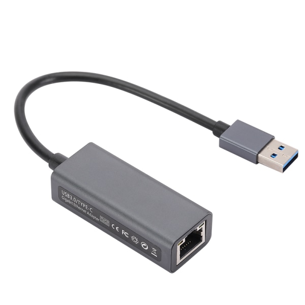 USB Ethernet Adapter LAN RJ45 nettverkskort 1000Mbps for Nintend TYPE-C