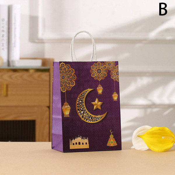 6 kpl 2024 Islamic Muslim Party Favor Tote Bags Ramadan Bags Isl A