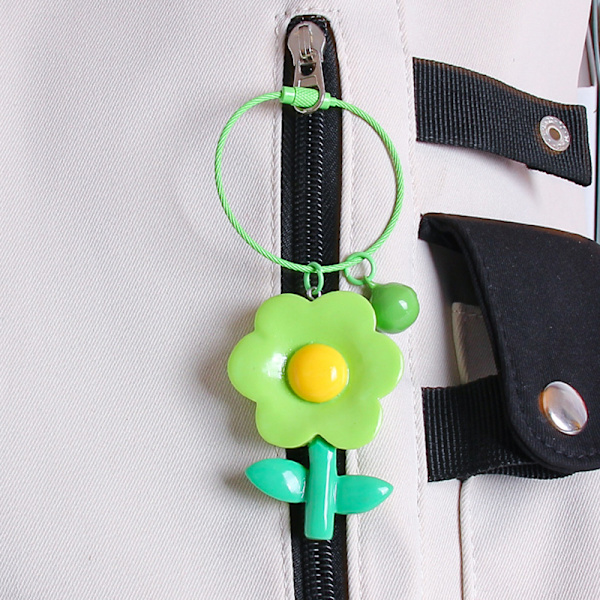Candy Color Nøkkelringer For Bag Kvinner Søt Flower Pendant Car Ke A24